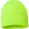 Knit Winter Hat - Safety Yellow