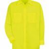 Yellow Button Down Safety Shirt