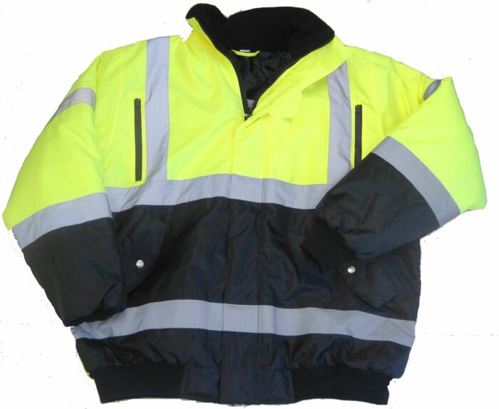 Hi Vis Insulated Bomber Reflective Jacket Coat Pants Road Work Safety